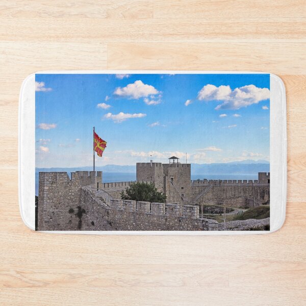 Item preview, Samuel's Fortress with Macedonian flag, Ohrid, North Macedonia  designed and sold by goceris.