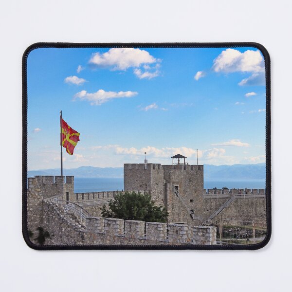 Item preview, Samuel's Fortress with Macedonian flag, Ohrid, North Macedonia designed and sold by goceris.