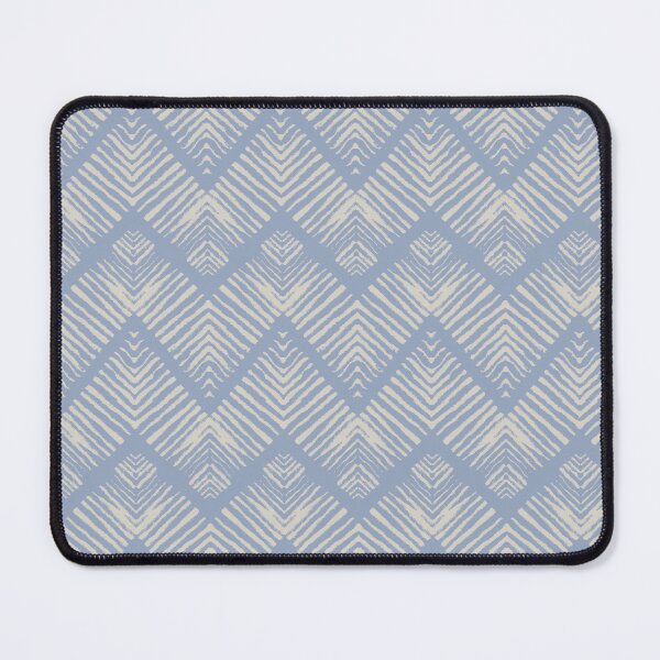 Item preview, zig zag stripes - Feline Frenzy - Tan blue designed and sold by Stephanie Fiona Design.
