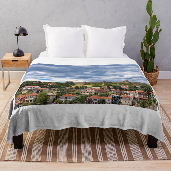 Item preview, Samuel's Fortress with Macedonian flag in Ohrid, North Macedonia designed and sold by goceris.