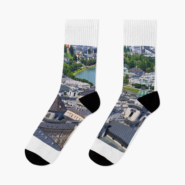 Item preview, Salzburg old town cityscape, view from Hohensalzburg fortress, Austria designed and sold by goceris.