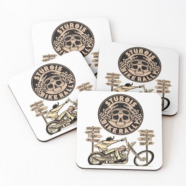 Item preview, Sturgis Motorcycle Bike Rally Black Hills Skull Retro  designed and sold by Route66art.