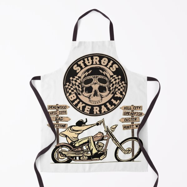 Item preview, Sturgis Motorcycle Bike Rally Black Hills Skull Retro designed and sold by Route66art.
