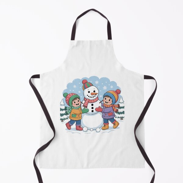 Item preview, Happy children build a cheerful snowman designed and sold by desinganddecor.