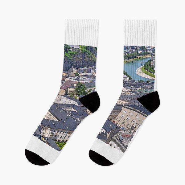Item preview, Salzburg cityscape, view from Hohensalzburg fortress, Austria designed and sold by goceris.