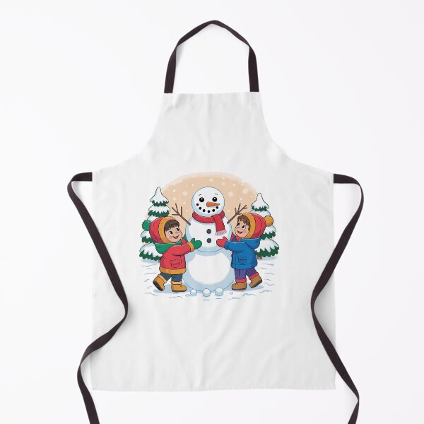 Item preview, Happy children build a cheerful snowman designed and sold by desinganddecor.
