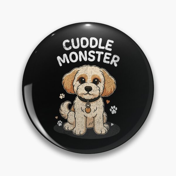 Item preview, Cuddle Monster – Vintage Distressed Style Cute Cartoon Dog Lover Design designed and sold by Butter Creative.