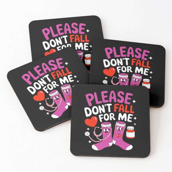 Item preview, Please Don't Fall For Me Funny Nurse Socks Medical Pun Gift designed and sold by Maniutek.