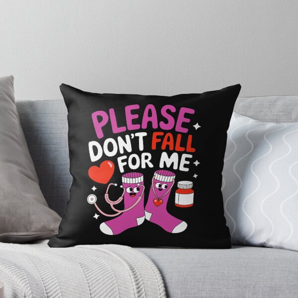 Item preview, Please Don't Fall For Me Funny Nurse Socks Medical Pun Gift designed and sold by Maniutek.