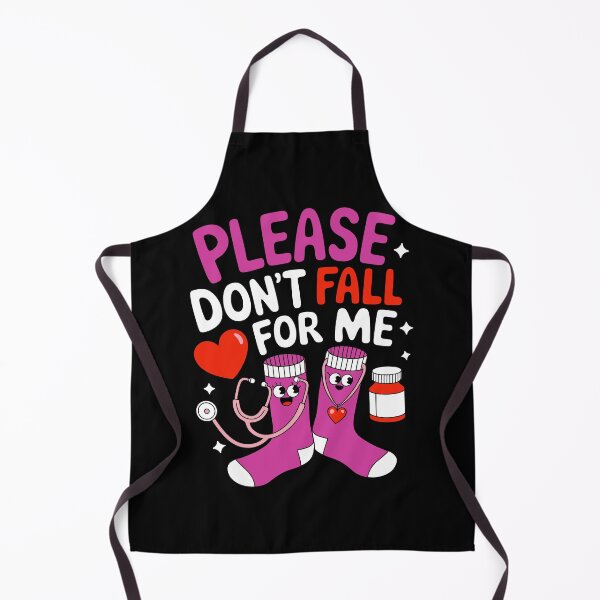 Item preview, Please Don't Fall For Me Funny Nurse Socks Medical Pun Gift designed and sold by Maniutek.