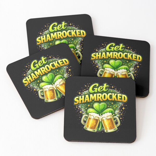 Item preview, Get Shamrocked – Funny St. Patrick's Day Beer Pun designed and sold by PunchDrop.