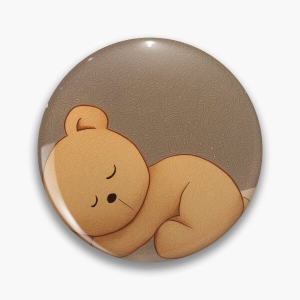 Item preview, A sleepy children’s art print illustration of a small teddy bear curled up asleep on a soft cloud, limbs loosely resting designed and sold by JosephineJosipa.