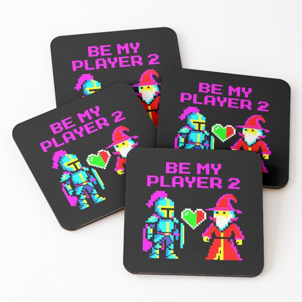 Item preview, Retro Pixel Art Gamer Valentine Player 2 Couple Funny Design designed and sold by ZuToMi.