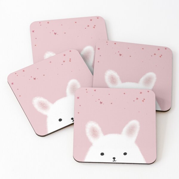 Item preview, Kawaii Rabbit Pink Aesthetic Illustration designed and sold by flashishoop.