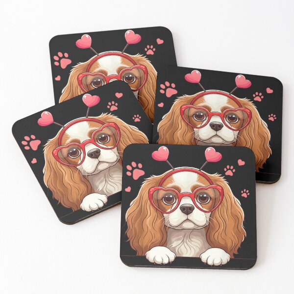 Item preview, Funny Cavalier King Charles Spaniel Heart Headband – Valentine designed and sold by artcultreone.