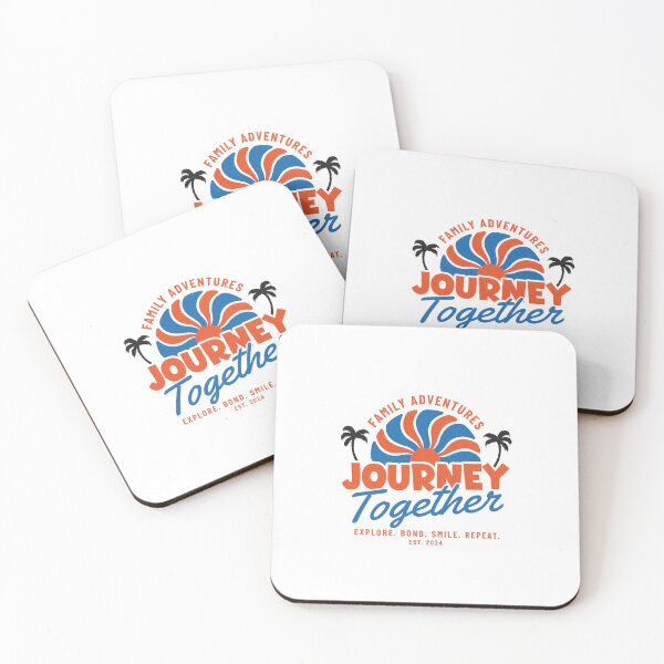 Item preview, Family Adventures Journey Together — Retro Tropical Sunburst Vacation Typography designed and sold by Colorful-Garden.