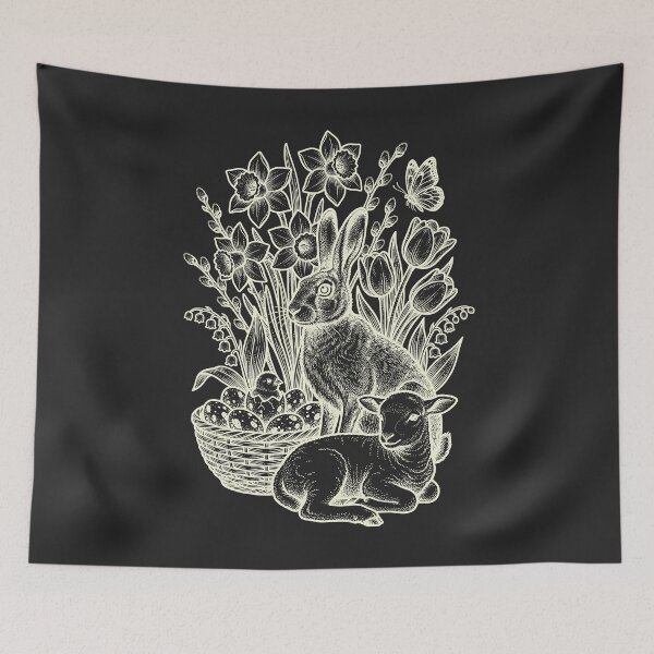 Item preview, Vintage Spring Night - Cream on Dark Aesthetic designed and sold by DigitalGlade.