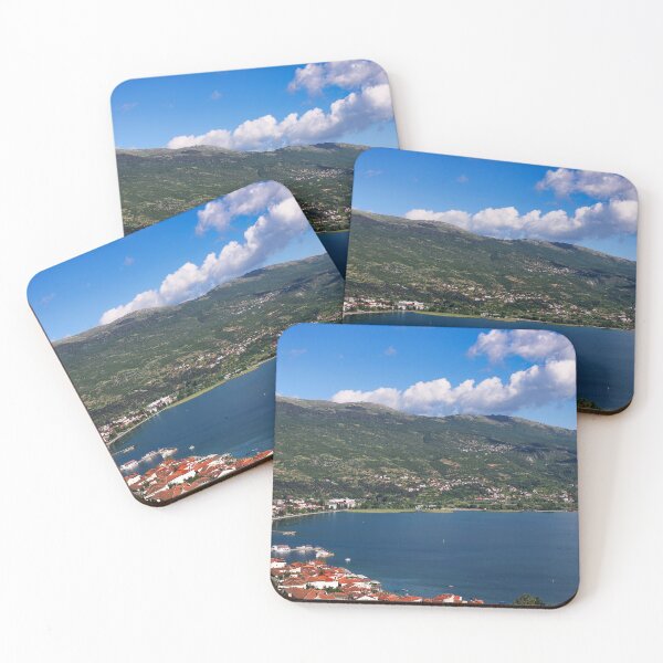 Item preview, Ohrid lake and old town port, summer season, North Macedonia designed and sold by goceris.