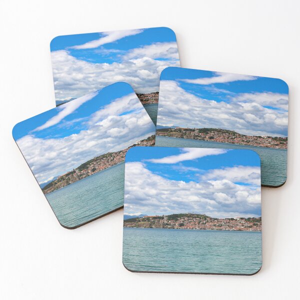 Item preview, Ohrid lake and old town landscape, North Macedonia designed and sold by goceris.
