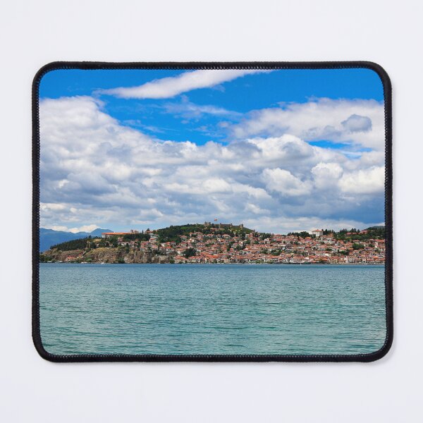 Item preview, Ohrid lake and old town landscape, North Macedonia designed and sold by goceris.