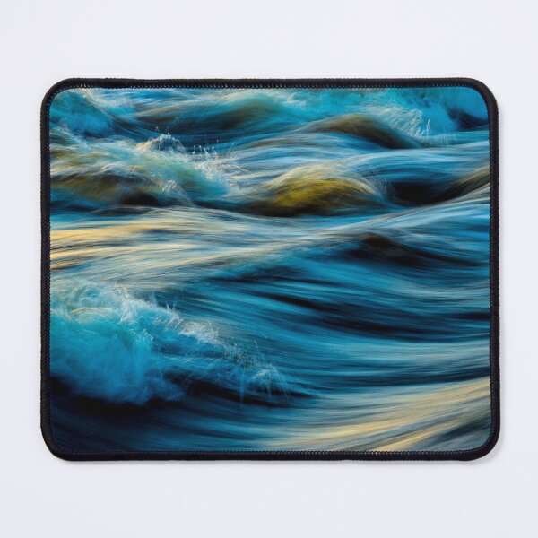 Item preview, Golden Sunlight on Blue Ocean Waves - Abstract Oil Painting designed and sold by UNITEDTASTES.