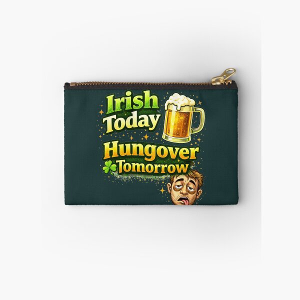 Item preview, Irish Today Hungover Tomorrow – Funny St. Patrick's Day Pun designed and sold by PunchDrop.