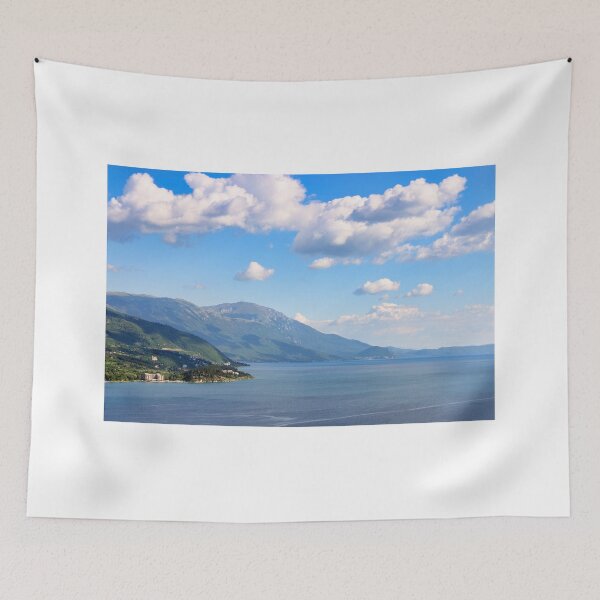 Item preview, Ohrid lake and mountains landscape, summer season, North Macedonia designed and sold by goceris.
