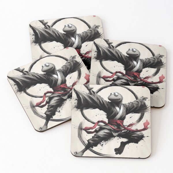 Item preview, “Roundhouse Ribbit & the Kung-Fu Croak” designed and sold by Print Fiction.