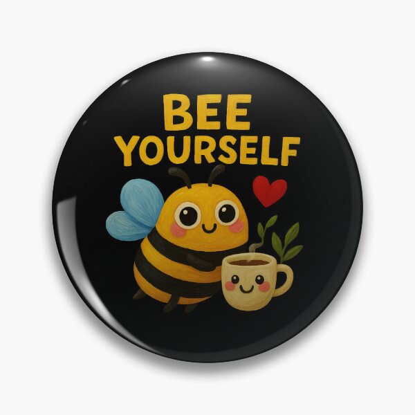 Item preview, Bee Yourself – Cute Bee Self Care Art designed and sold by Liv Solara.