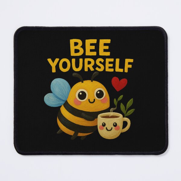 Item preview, Bee Yourself – Cute Bee Self Care Art designed and sold by Liv Solara.