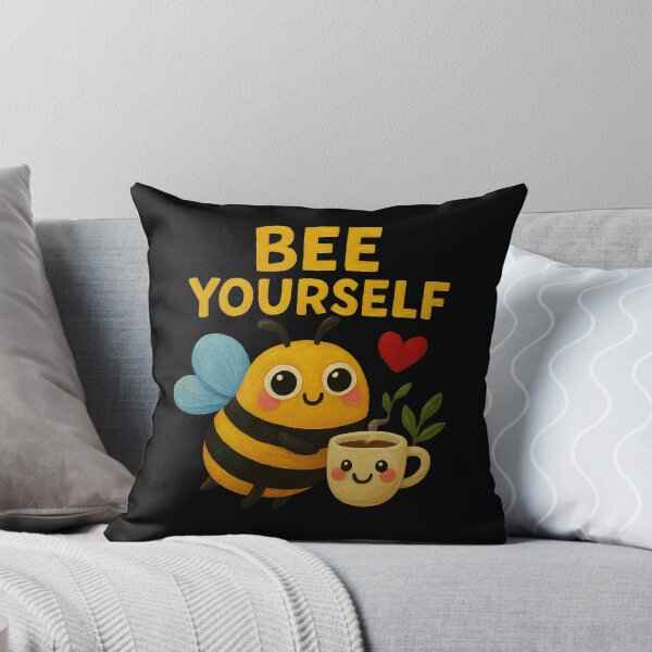 Item preview, Bee Yourself – Cute Bee Self Care Art designed and sold by Liv Solara.