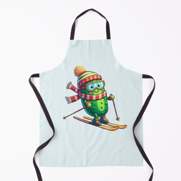Item preview, Skiing Pickle – Winter Sports Fun designed and sold by Myra365Art.