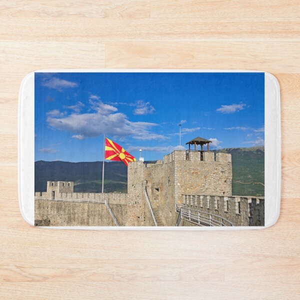 Item preview, Macedonian flag on Samuel's Fortress, Ohrid, North Macedonia  designed and sold by goceris.