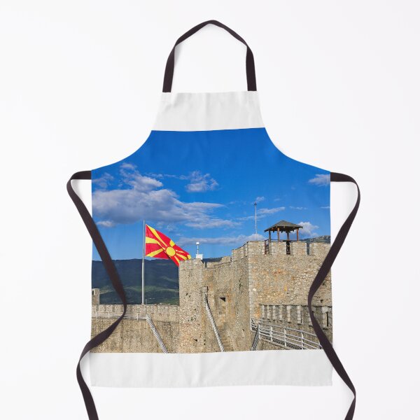 Item preview, Macedonian flag on Samuel's Fortress, Ohrid, North Macedonia designed and sold by goceris.