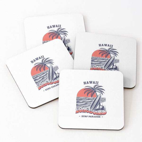 Item preview, Retro Hawaii Longboard Surf Paradise designed and sold by Colorful-Garden.