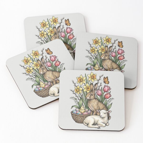 Item preview, Vintage Easter Nature in Color - Hand-Tinted Engraving designed and sold by DigitalGlade.