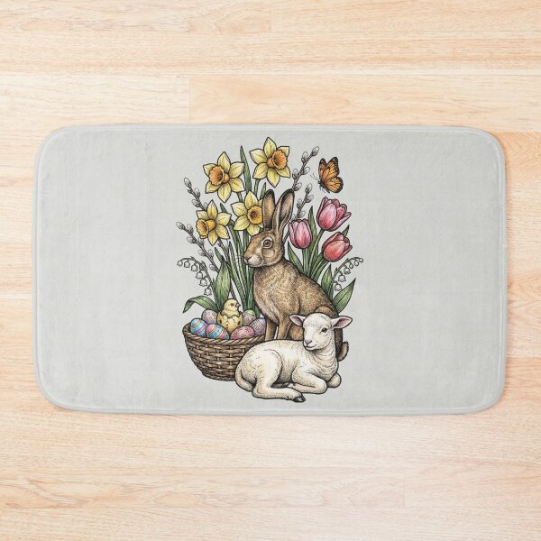 Item preview, Vintage Easter Nature in Color - Hand-Tinted Engraving designed and sold by DigitalGlade.