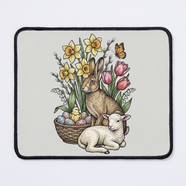 Item preview, Vintage Easter Nature in Color - Hand-Tinted Engraving designed and sold by DigitalGlade.