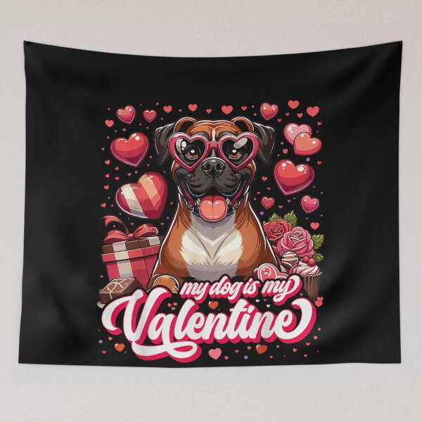 Item preview, My Boxer Is My Valentine designed and sold by artcultreone.