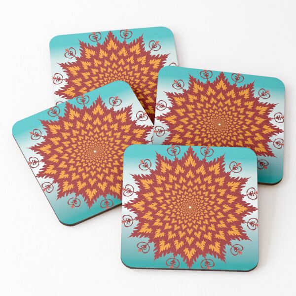 Item preview, Eternal Lotus Flame Mandala designed and sold by OIL Pattern Design .