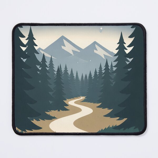 Item preview, Silent Path to Aurora Peaks Minimal Nordic Trail designed and sold by Fernova.