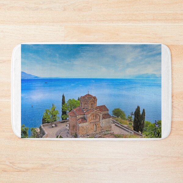 Item preview, Church of St. John at Kaneo, overlooking Lake Ohrid, North Macedonia. UNESCO World heritage designed and sold by goceris.