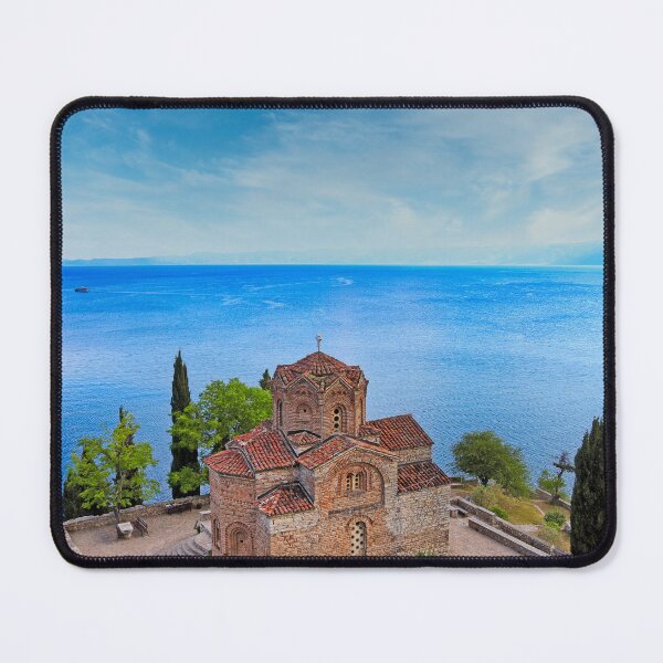 Item preview, Church of St. John at Kaneo, overlooking Lake Ohrid, North Macedonia. UNESCO World heritage designed and sold by goceris.