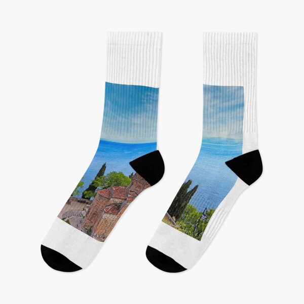 Item preview, Church of St. John at Kaneo, overlooking Lake Ohrid, North Macedonia. UNESCO World heritage designed and sold by goceris.
