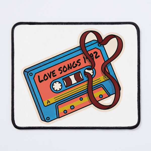 Item preview, 90s Cassette Tape Heart Retro designed and sold by RamboDesign.