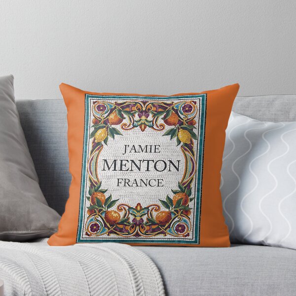 Item preview, J’aime Menton, France – Citrus Mosaic Art Design designed and sold by FrancophileFun.