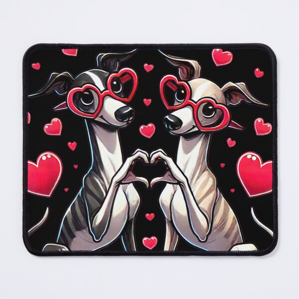 Item preview, Heart Sign Hand Whippet – Valentine Dog designed and sold by artcultreone.