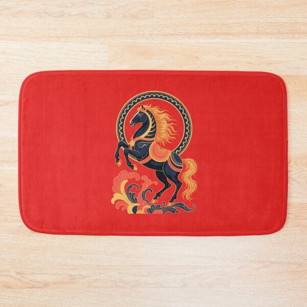 Item preview, Chinese New Year Zodiac Horse: Floral Graphic Art designed and sold by elynne9.