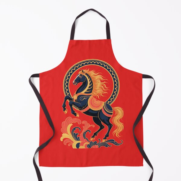 Item preview, Chinese New Year Zodiac Horse: Floral Graphic Art designed and sold by elynne9.