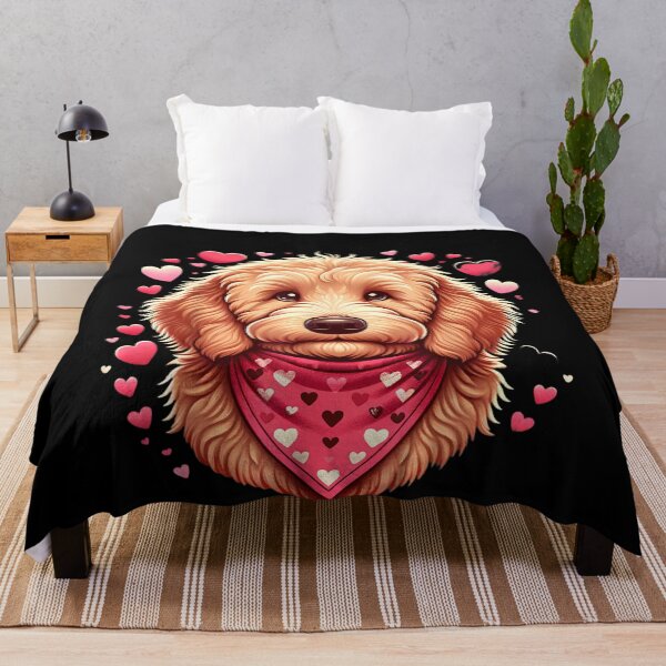 Item preview, Golden Doodle Valentine Hearts Dog T Shirt designed and sold by artcultreone.